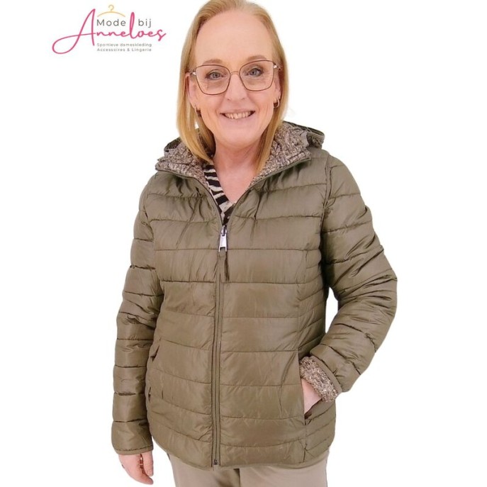 Barbara Lebek winterjas omkeerbaar 311800552 bruin